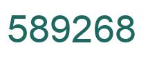 Number 589268 green image