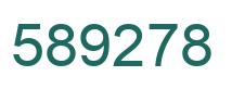 Number 589278 green image