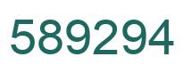 Number 589294 green image
