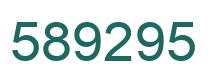 Number 589295 green image