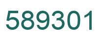 Number 589301 green image