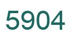 Number 5904 green image