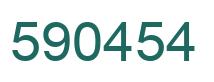 Number 590454 green image