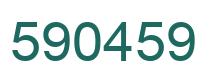 Number 590459 green image