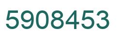 Número 5908453 imagen verde