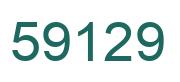 Number 59129 green image