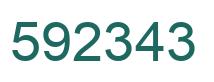 Número 592343 imagen verde