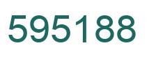 Number 595188 green image