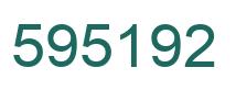 Number 595192 green image