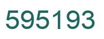 Number 595193 green image