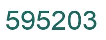 Number 595203 green image