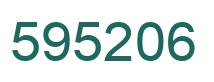 Number 595206 green image
