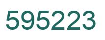 Número 595223 imagen verde