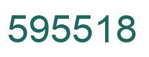 Number 595518 green image