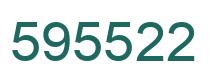 Number 595522 green image