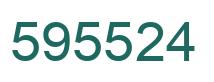 Number 595524 green image