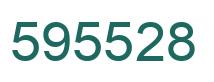 Number 595528 green image