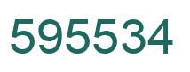Number 595534 green image