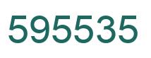 Number 595535 green image