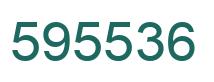 Number 595536 green image