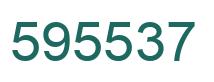 Number 595537 green image