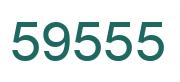 Number 59555 green image