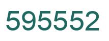 Number 595552 green image