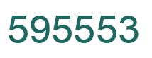 Number 595553 green image