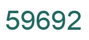 Número 59692 imagen verde