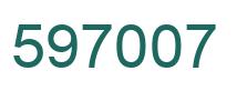 Número 597007 imagen verde