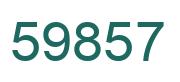 Number 59857 green image