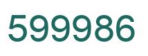 Number 599986 green image