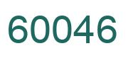 Número 60046 imagen verde