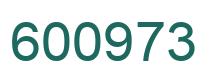 Number 600973 green image