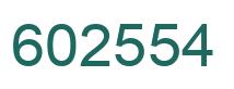 Number 602554 green image