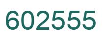 Number 602555 green image