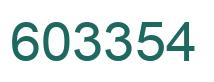 Number 603354 green image