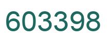 Number 603398 green image