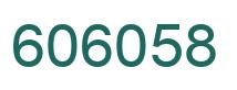 Number 606058 green image
