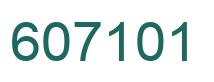 Number 607101 green image
