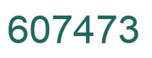 Número 607473 imagen verde