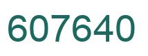 Número 607640 imagen verde
