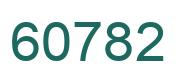Number 60782 green image