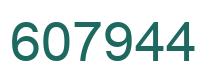 Número 607944 imagen verde