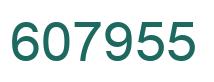 Número 607955 imagen verde
