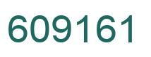Number 609161 green image
