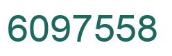 Number 6097558 green image