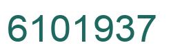 Number 6101937 green image