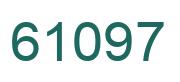 Number 61097 green image