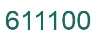Número 611100 imagen verde
